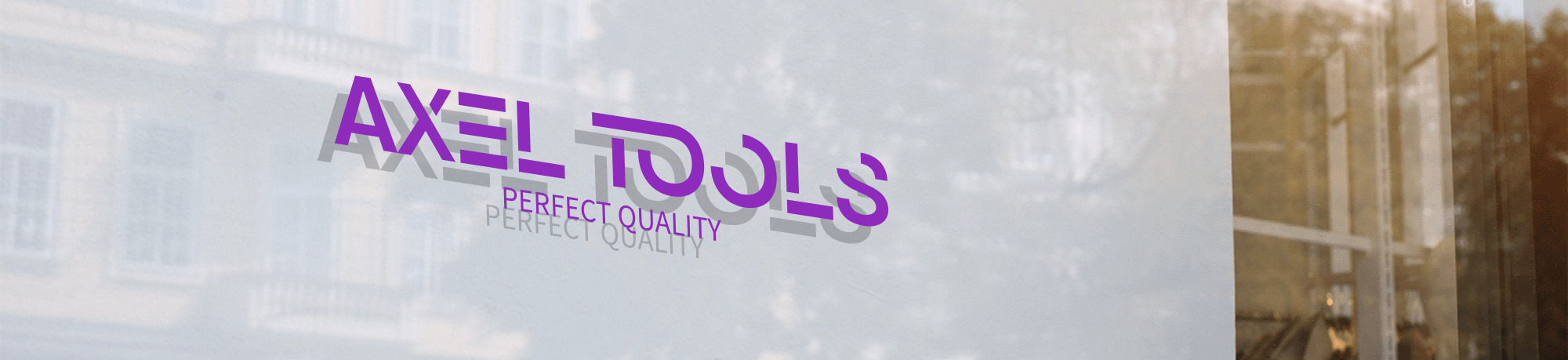 Вывеска с логотипом AXEL-TOOLS
